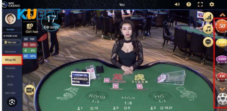 Sảnh Cược Baccarat Kubet Casino